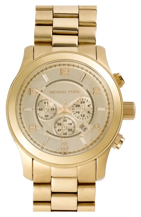 michael kors gold runway watch review|Michael Kors runway chronograph.